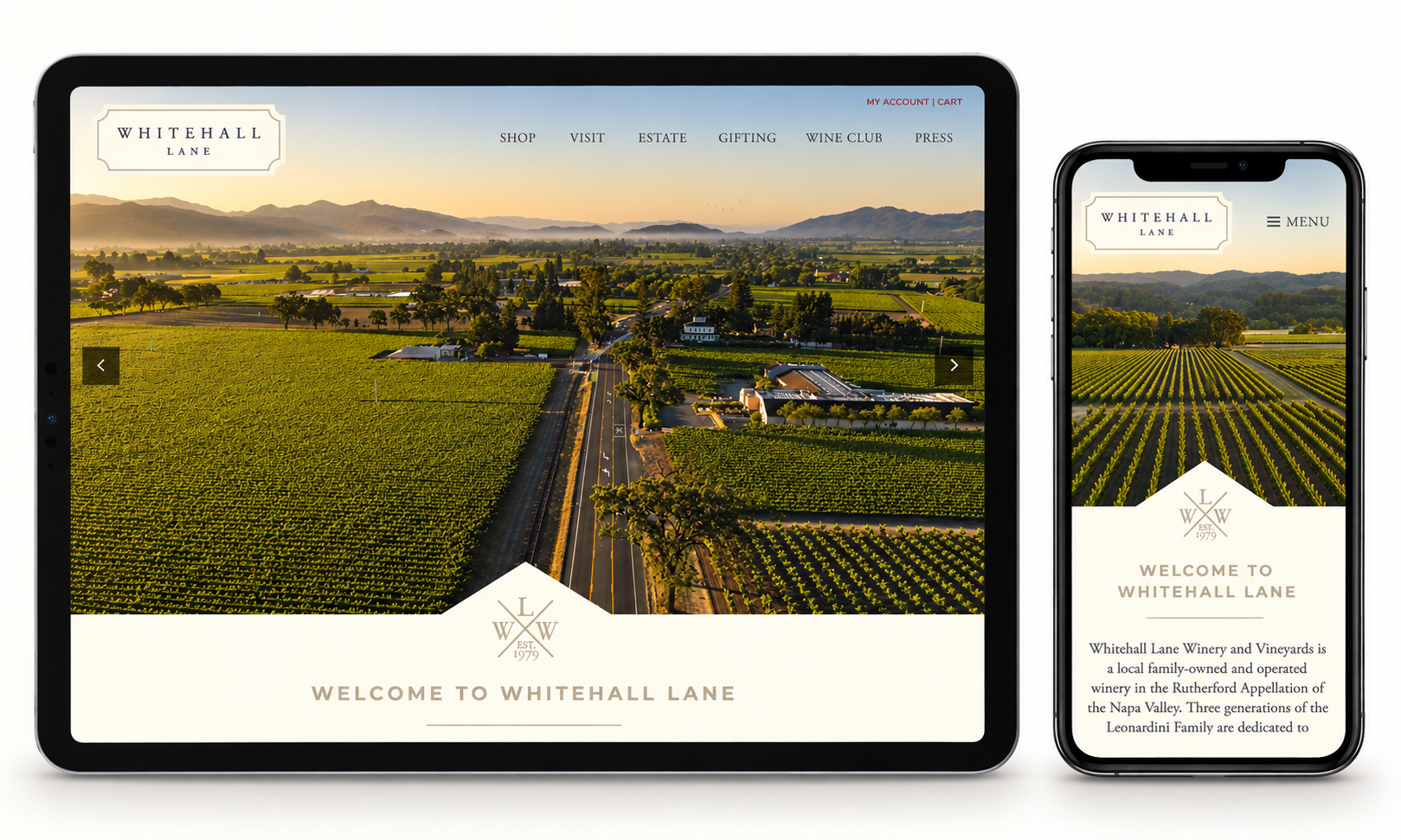 Whitehall Lane Winery Website